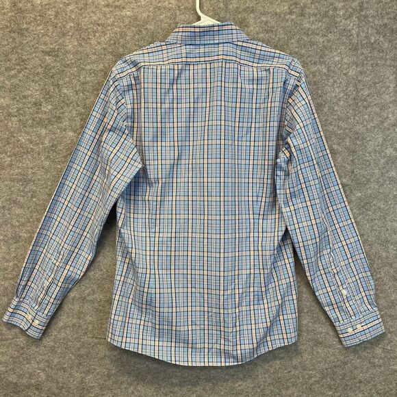 BROOKS BROTHERS Milano Fit Non-Iron 100% Supima Cotton Plaid Shirt Men’s Medium - Picture 8 of 11